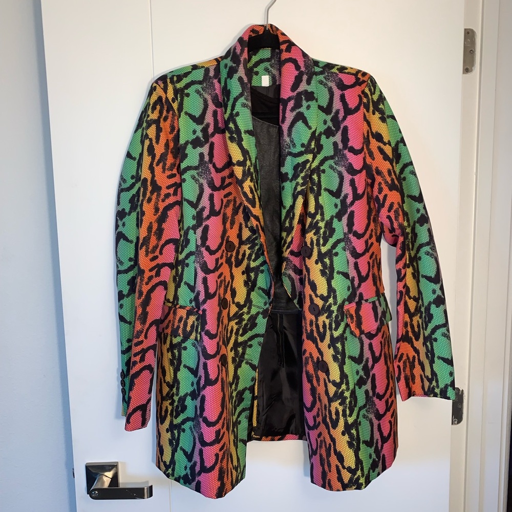 SHEIN print blazer size L